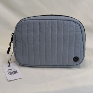 Zyia Sky Blue Quilted Crossbody Bag